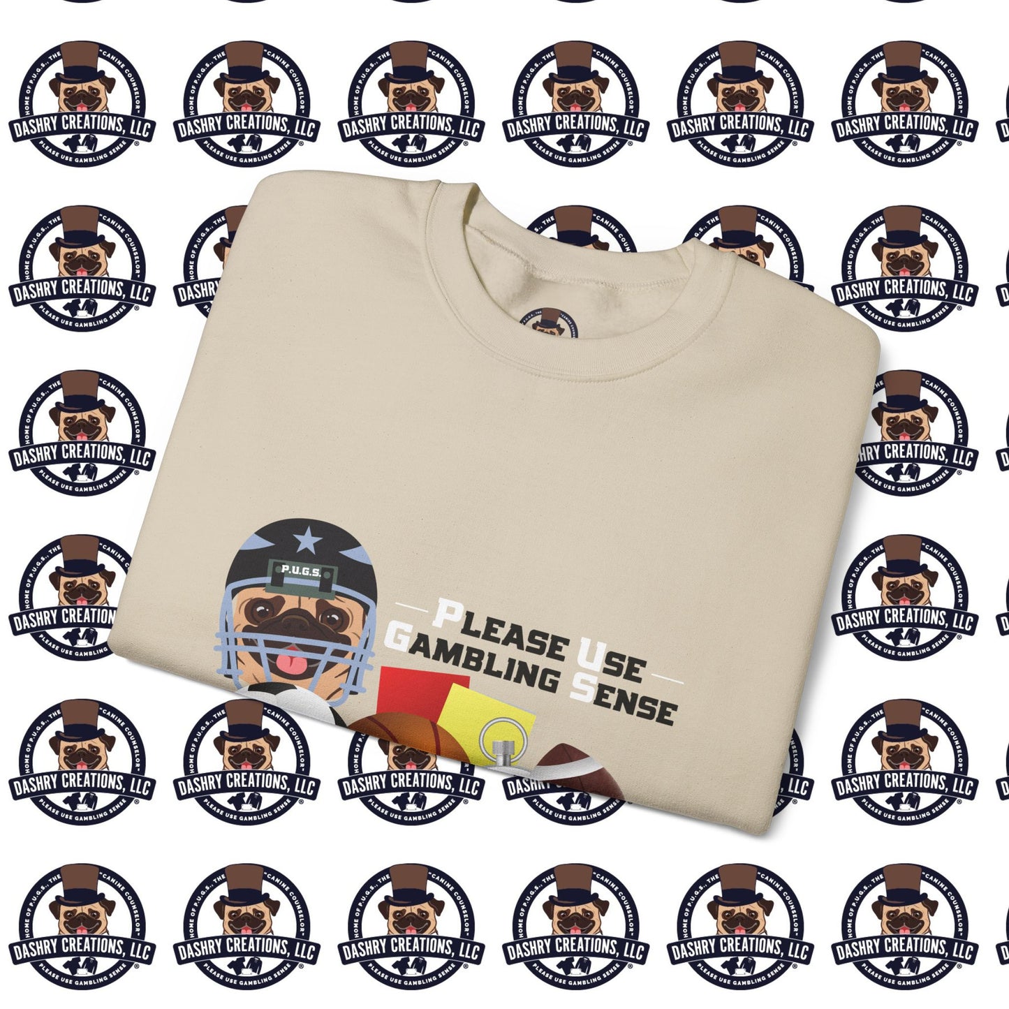 Sports Betting “Games Are Fixed” Helmet Unisex Heavy Blend™ Crewneck Sweatshirt