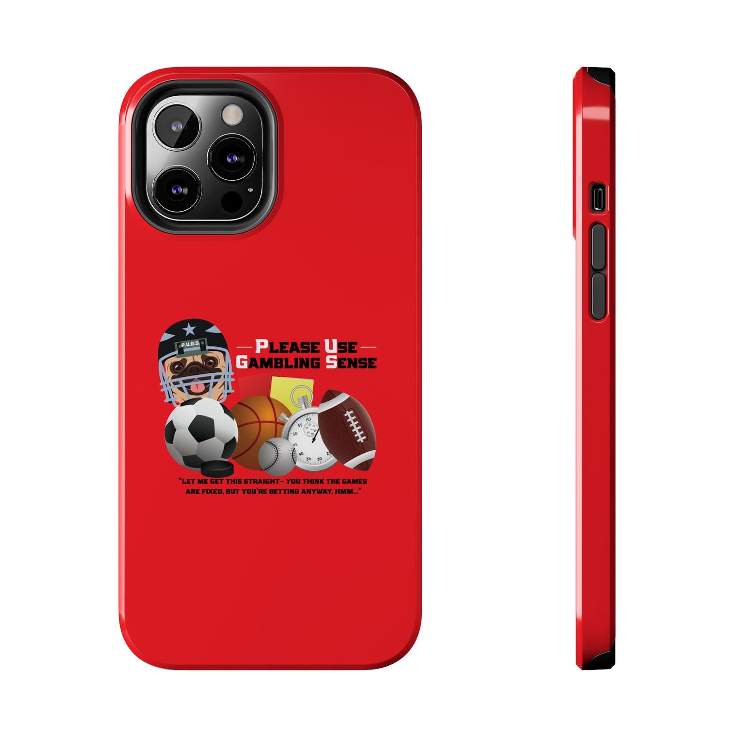 Sports Betting “Games Are Fixed” Helmet Tough Phone Cases