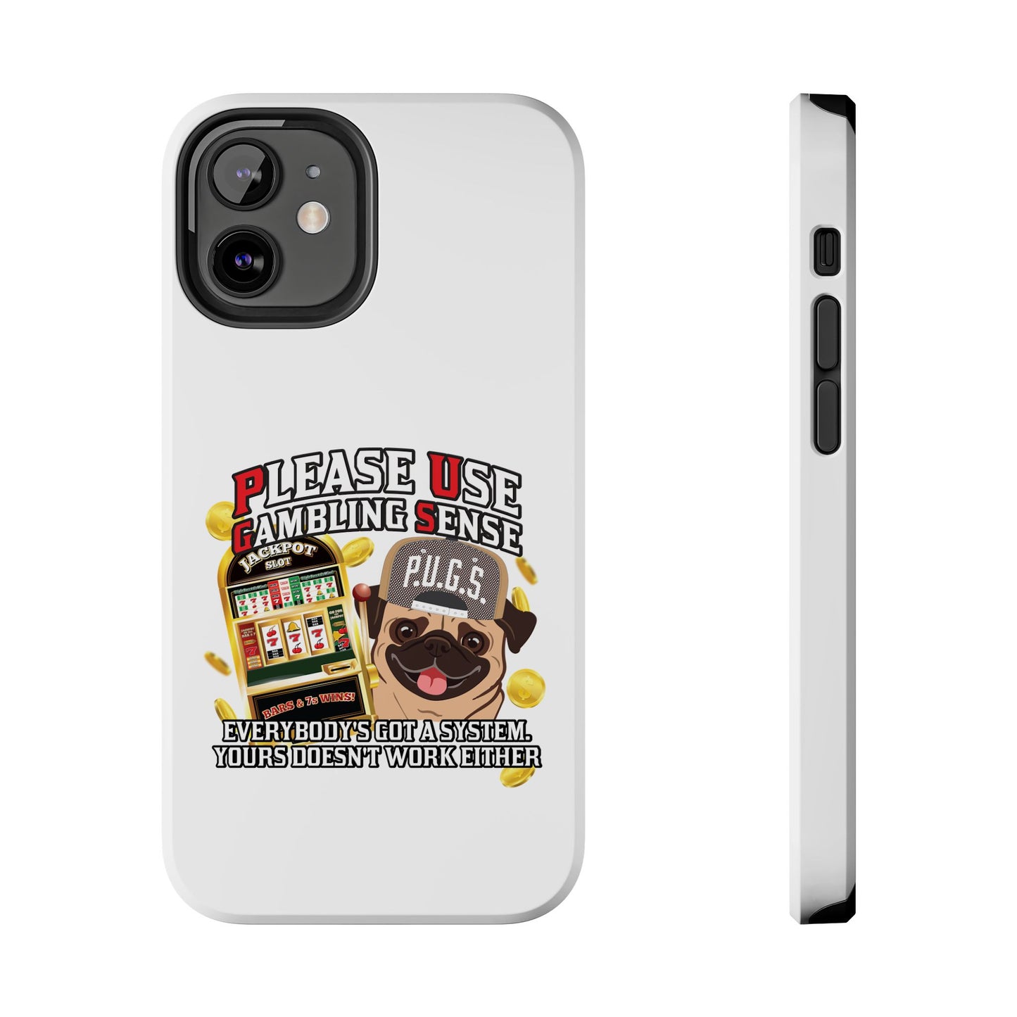 Slots “Everybody’s Got A System” Tan & White Backwards Baseball Cap Tough Phone Cases