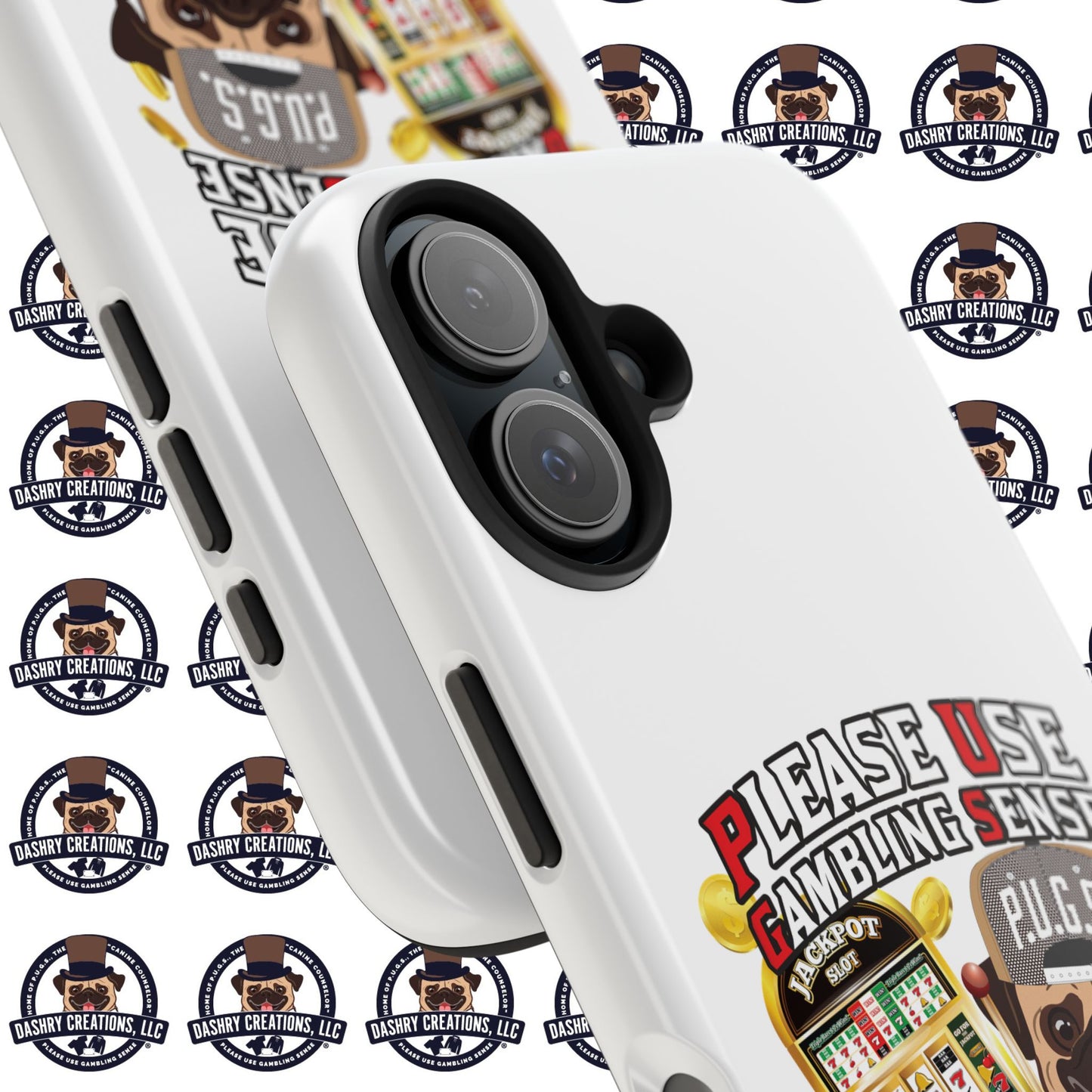 Slots “Everybody’s Got A System” Tan & White Backwards Baseball Cap Tough Phone Cases