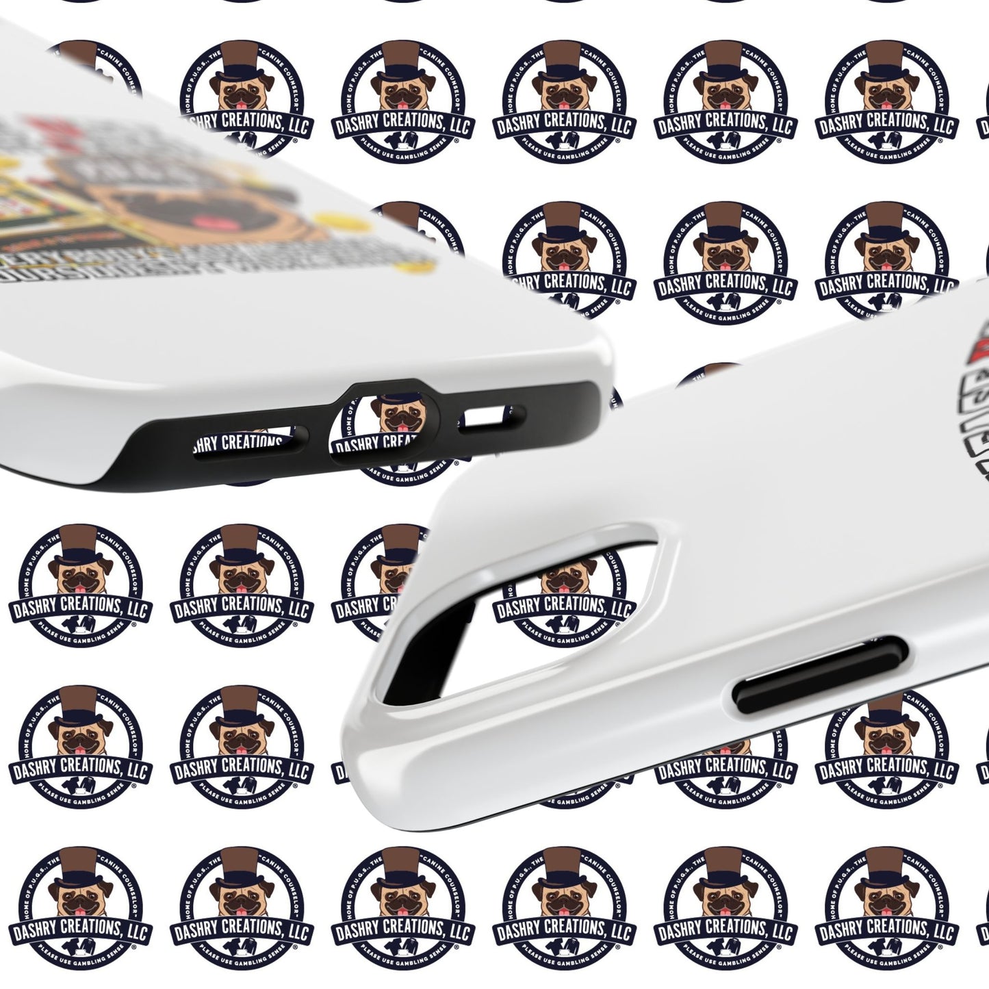 Slots “Everybody’s Got A System” Tan & White Backwards Baseball Cap Tough Phone Cases