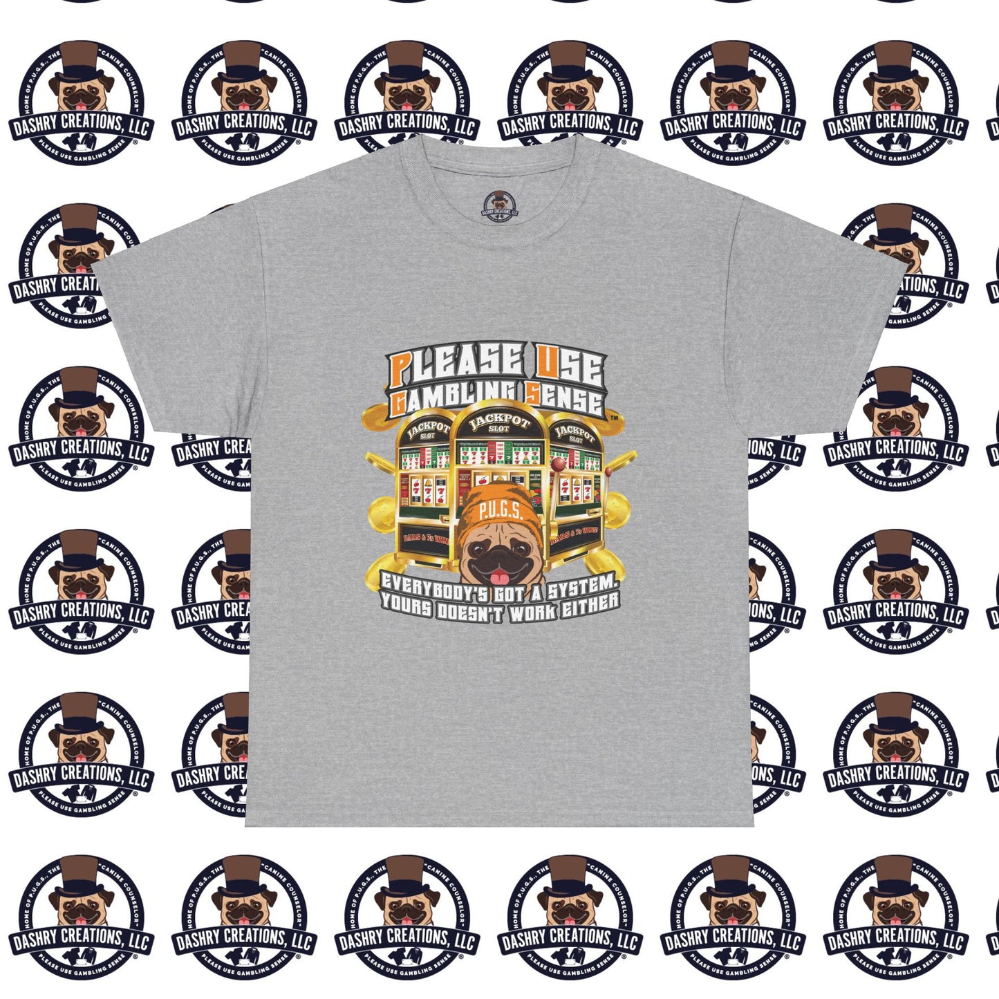 Slots “Everybody’s Got A System” Orange Wool Cap Unisex Heavy Cotton Tee