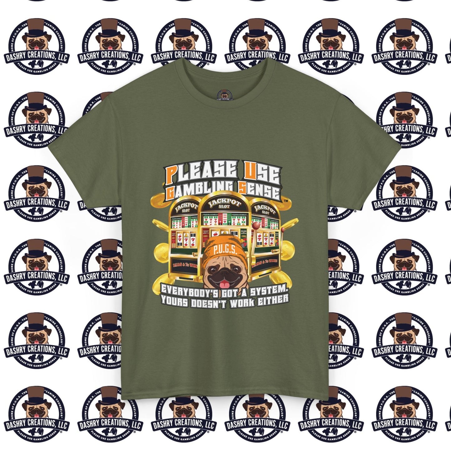 Slots “Everybody’s Got A System” Orange Wool Cap Unisex Heavy Cotton Tee