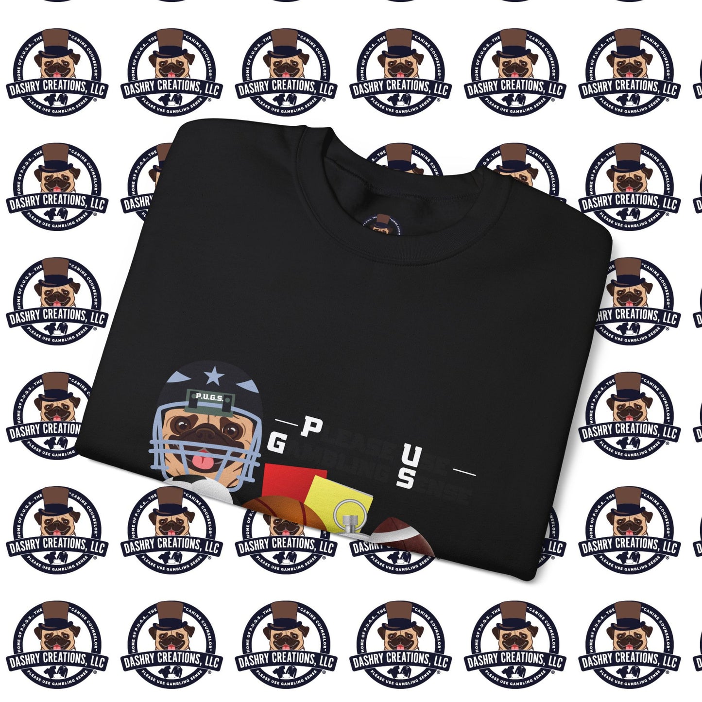 Sports Betting “Games Are Fixed” Helmet Unisex Heavy Blend™ Crewneck Sweatshirt