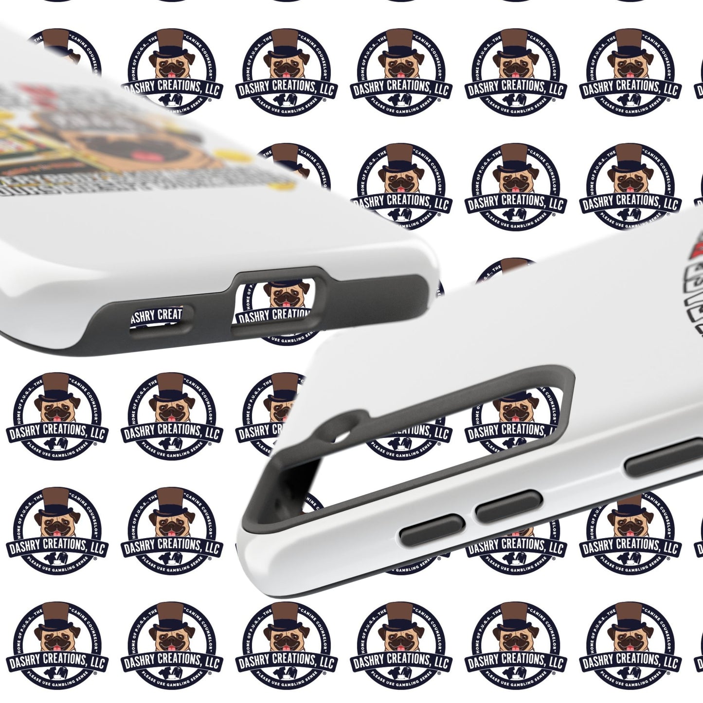 Slots “Everybody’s Got A System” Tan & White Backwards Baseball Cap Tough Phone Cases