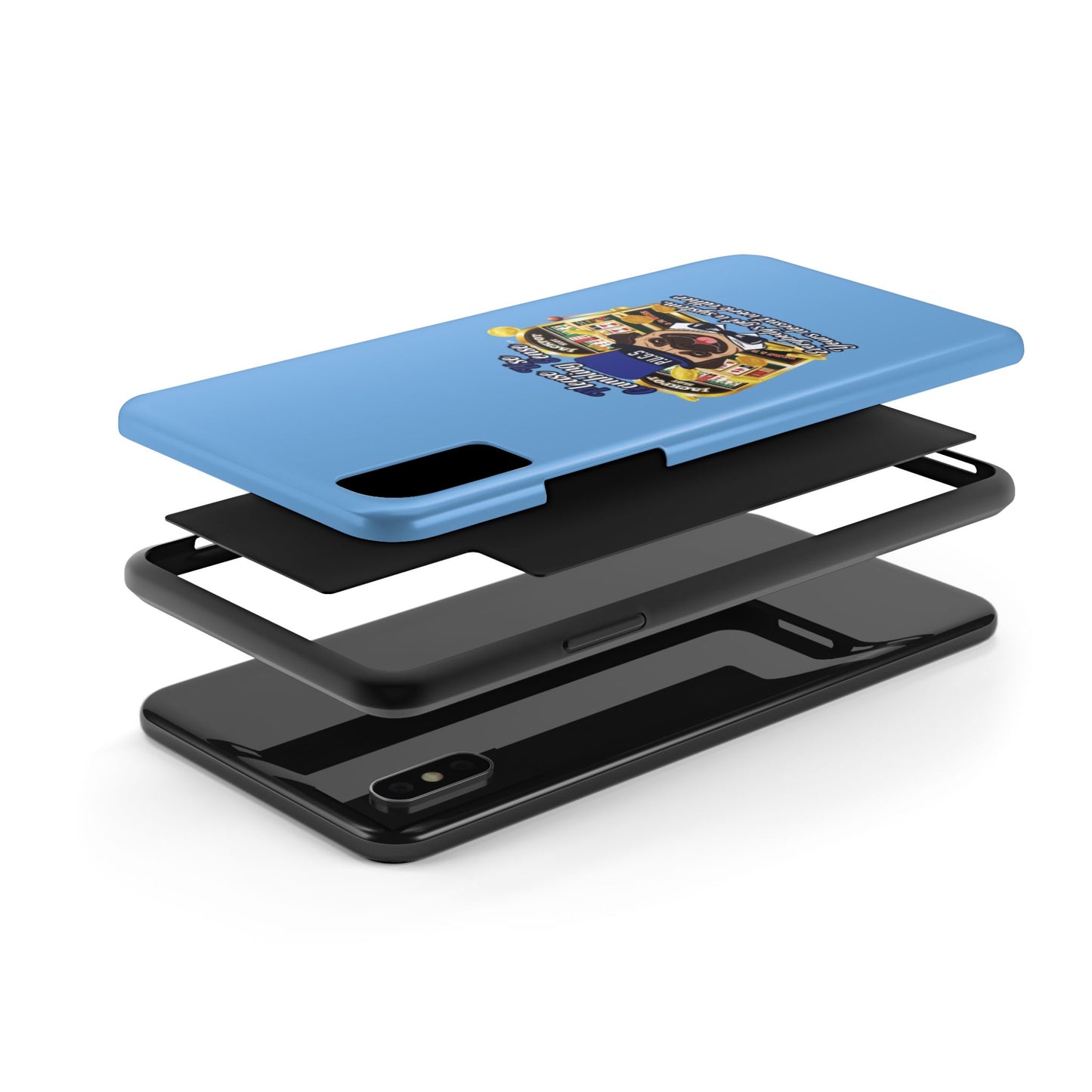 Slots “Everybody’s Got A System” Blue & Black Top Hat Tough Phone Cases