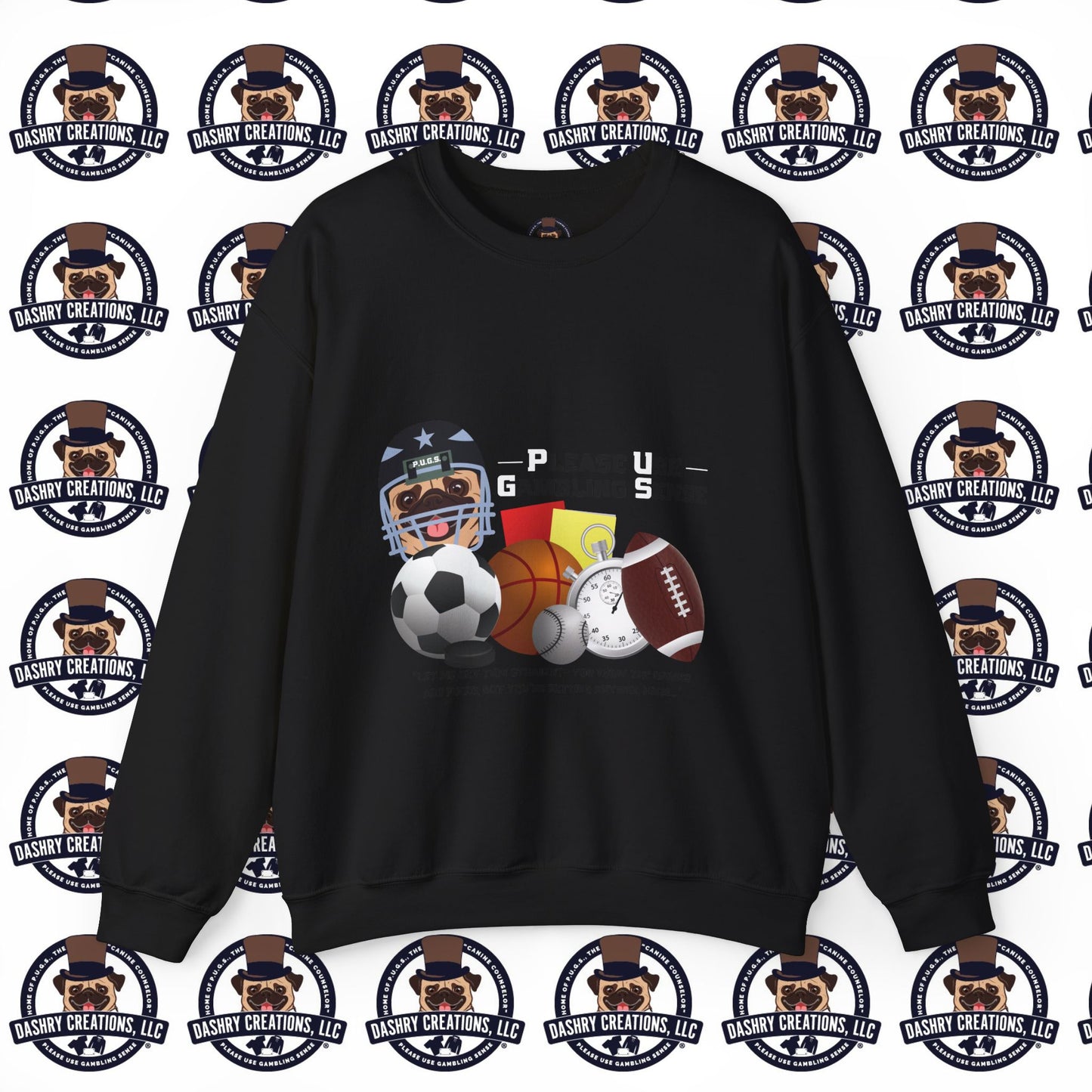 Sports Betting “Games Are Fixed” Helmet Unisex Heavy Blend™ Crewneck Sweatshirt