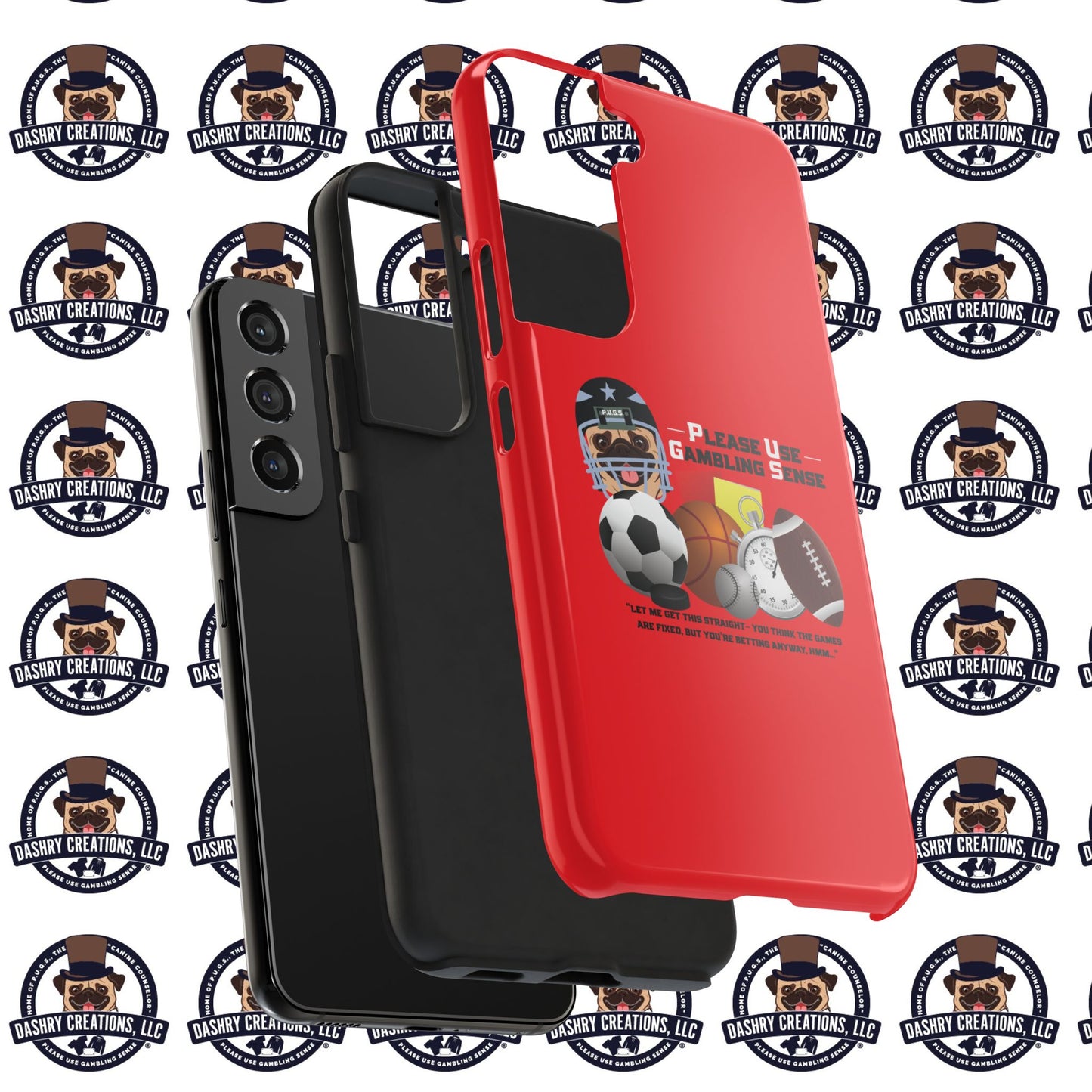 Sports Betting “Games Are Fixed” Helmet Tough Phone Cases