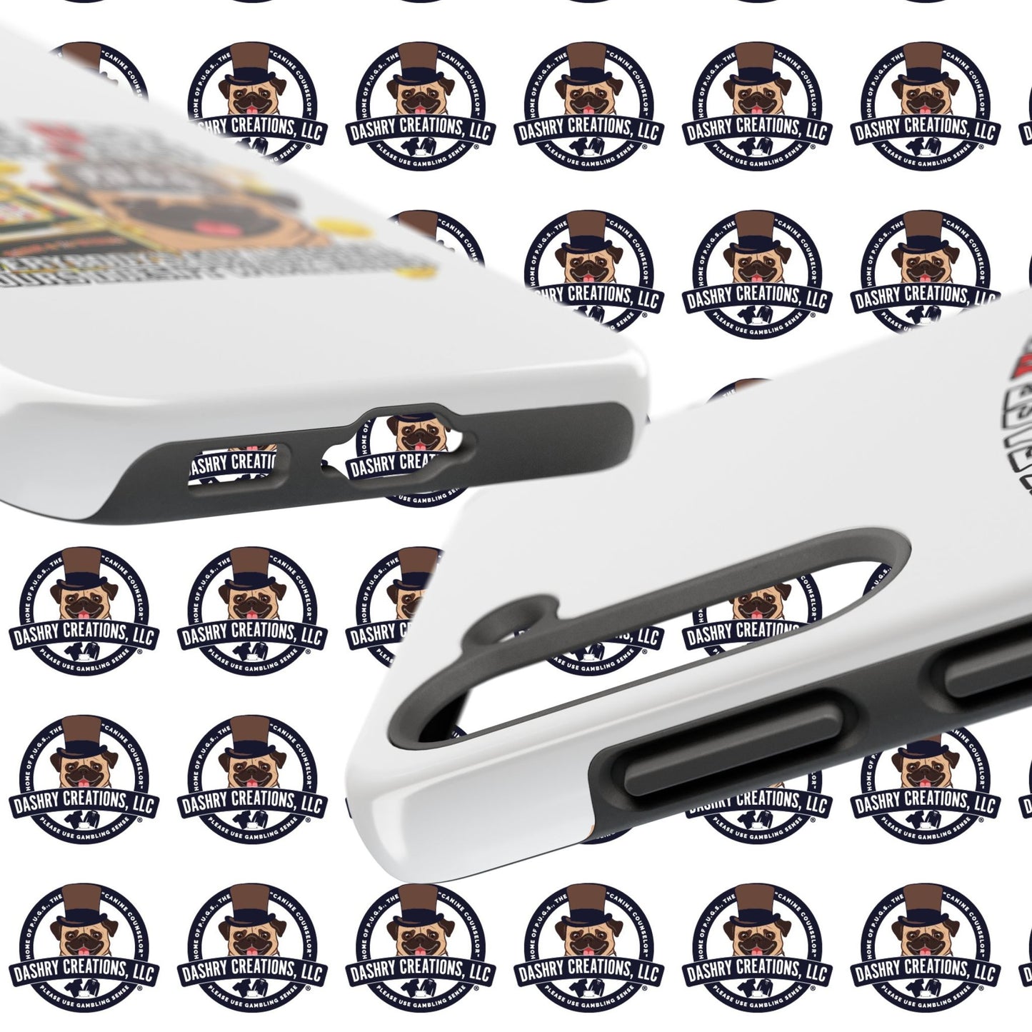 Slots “Everybody’s Got A System” Tan & White Backwards Baseball Cap Tough Phone Cases