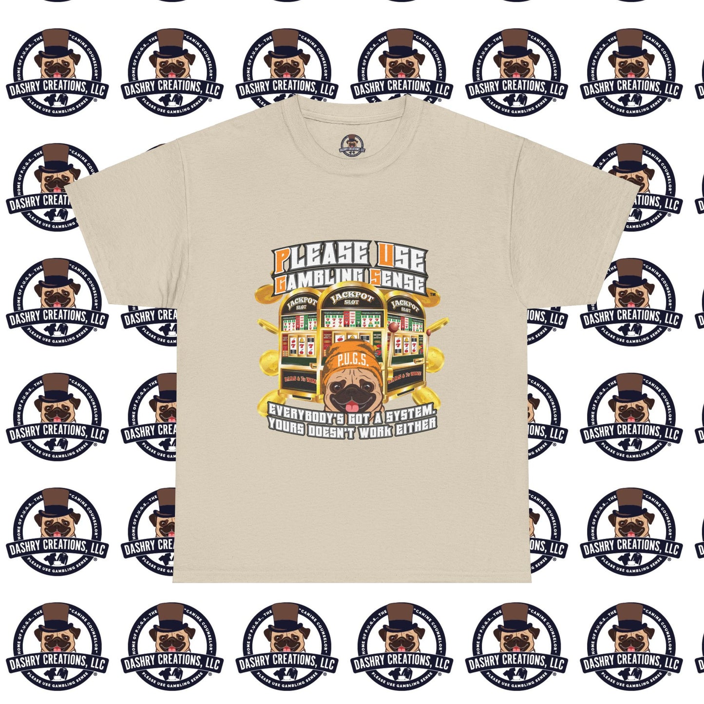Slots “Everybody’s Got A System” Orange Wool Cap Unisex Heavy Cotton Tee