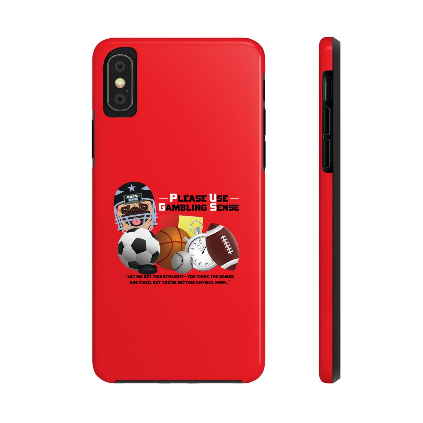 Sports Betting “Games Are Fixed” Helmet Tough Phone Cases