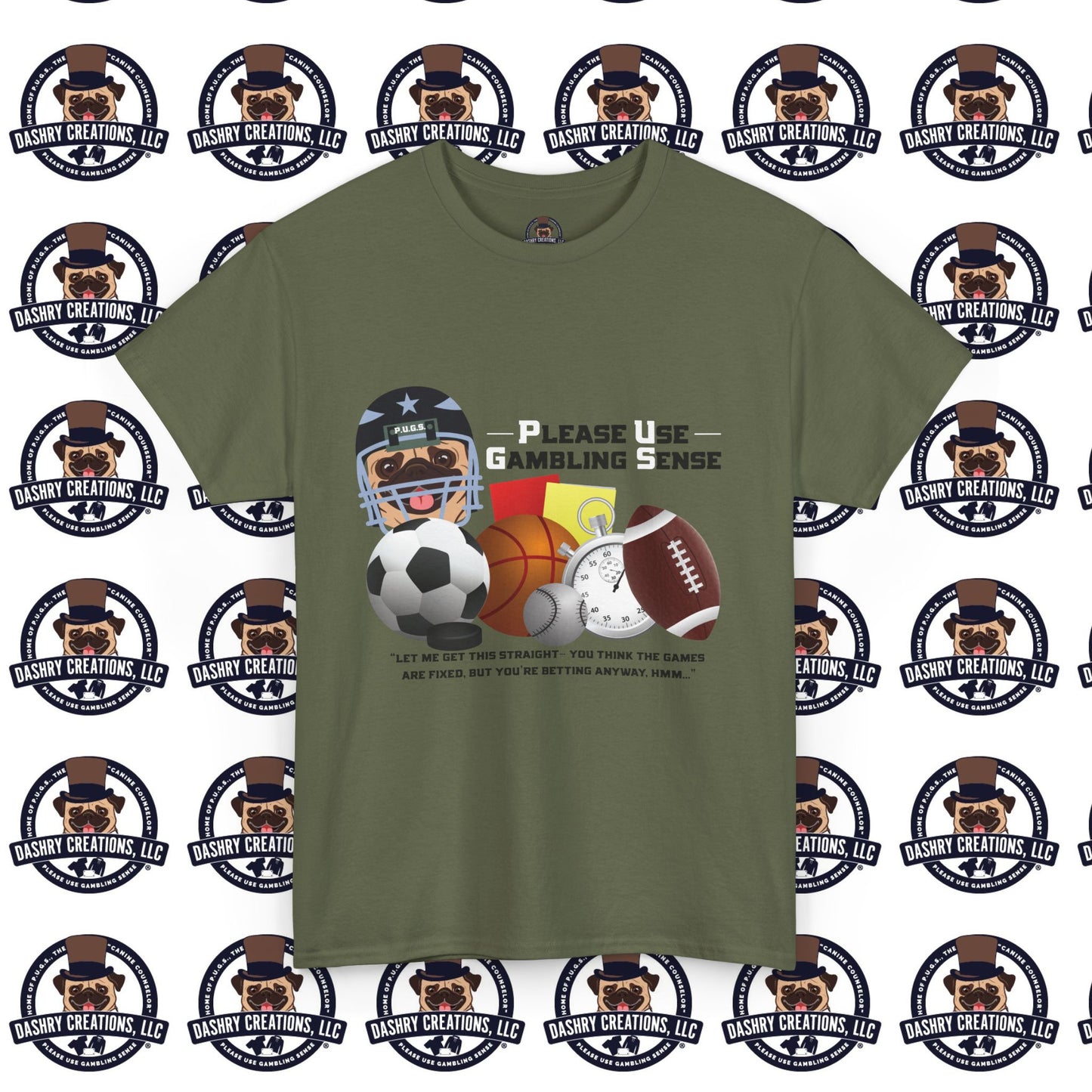 Sports Betting “Games Are Fixed” Helmet Unisex Heavy Cotton Tee