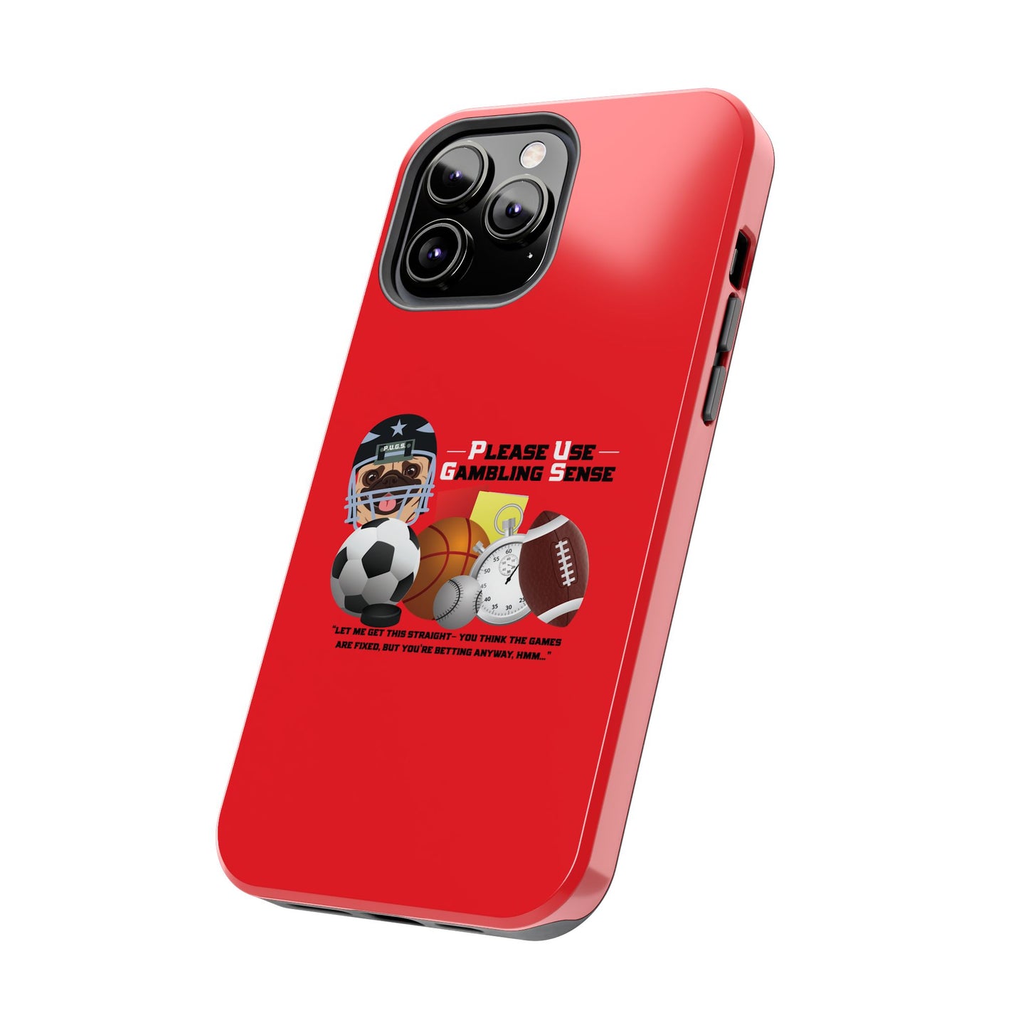 Sports Betting “Games Are Fixed” Helmet Tough Phone Cases