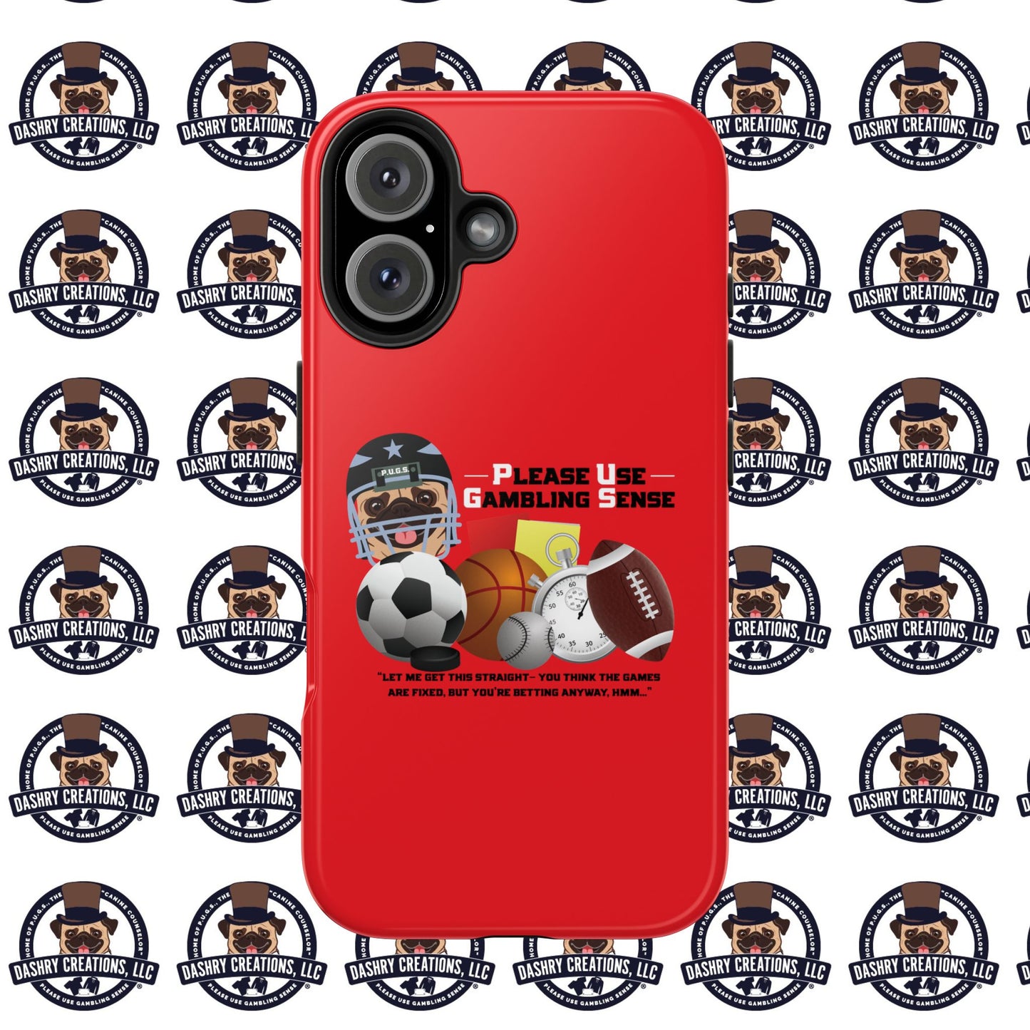 Sports Betting “Games Are Fixed” Helmet Tough Phone Cases
