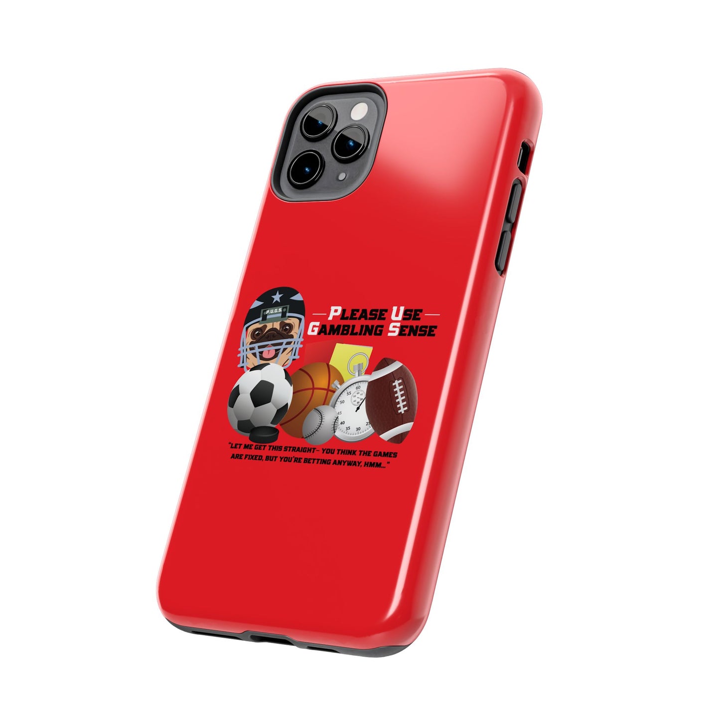Sports Betting “Games Are Fixed” Helmet Tough Phone Cases