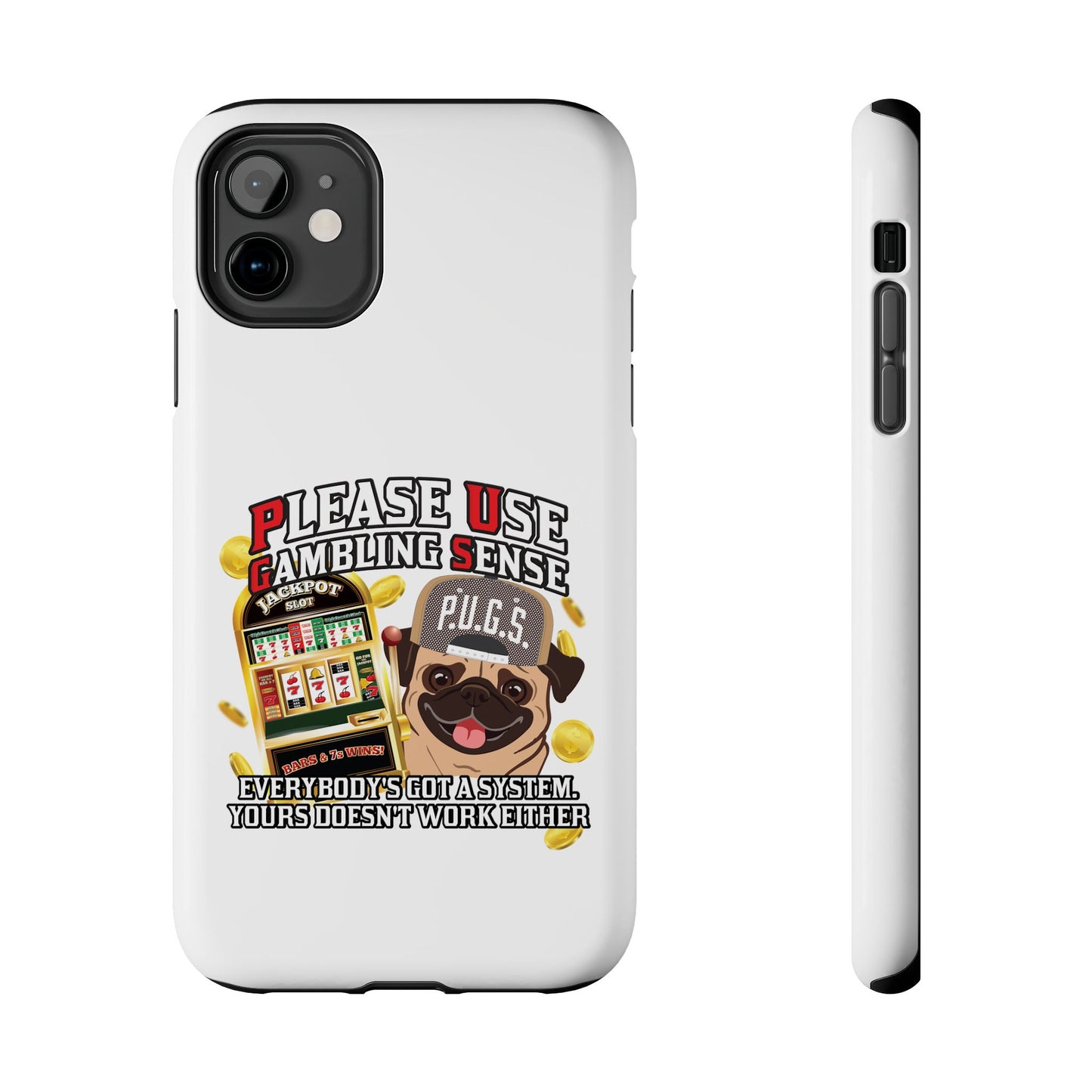 Slots “Everybody’s Got A System” Tan & White Backwards Baseball Cap Tough Phone Cases