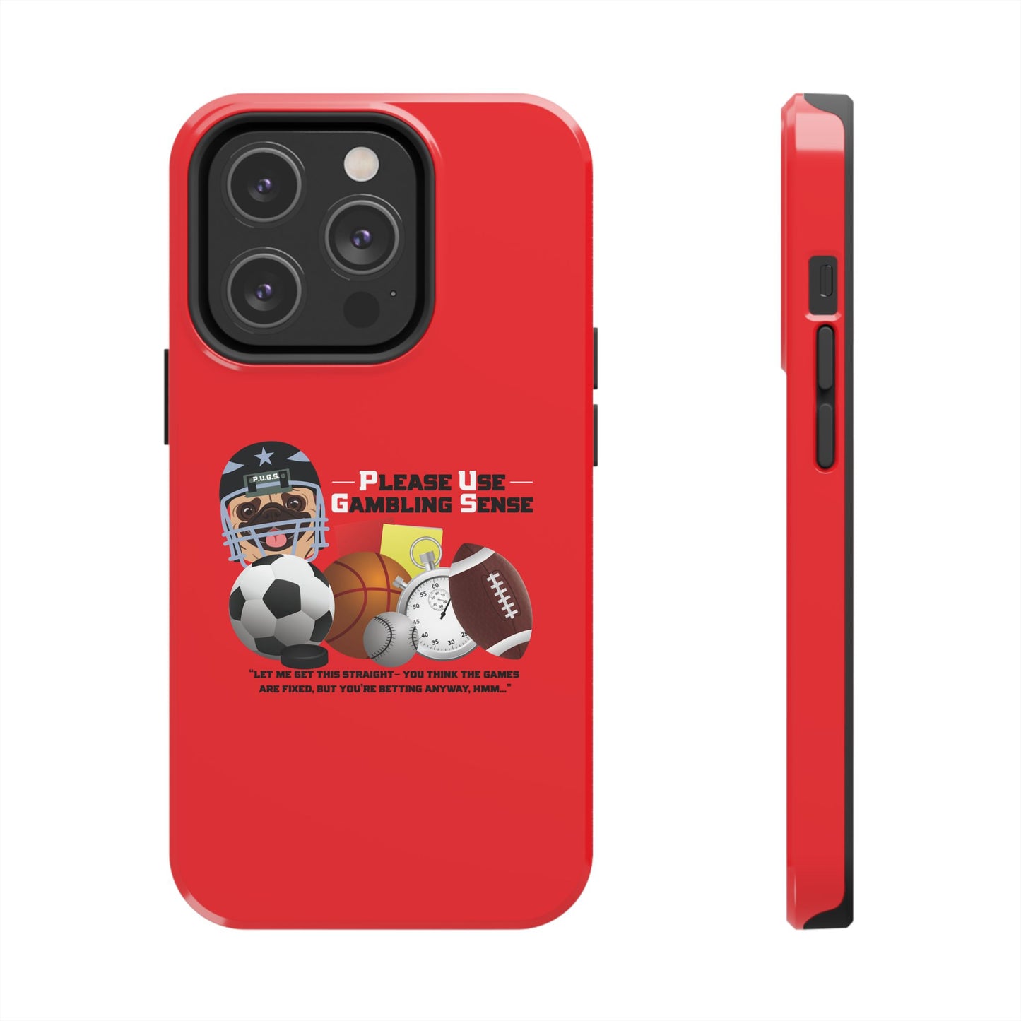 Sports Betting “Games Are Fixed” Helmet Tough Phone Cases