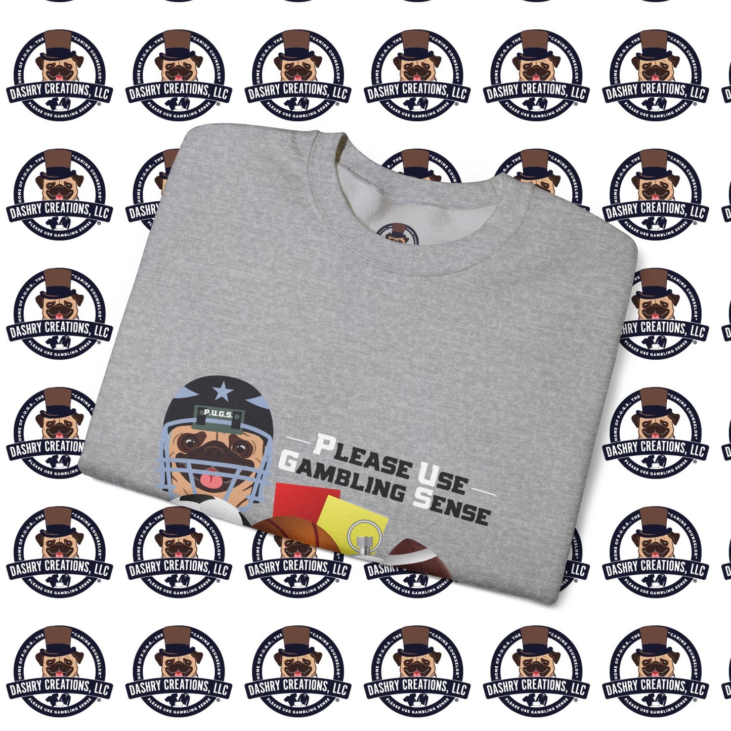 Sports Betting “Games Are Fixed” Helmet Unisex Heavy Blend™ Crewneck Sweatshirt