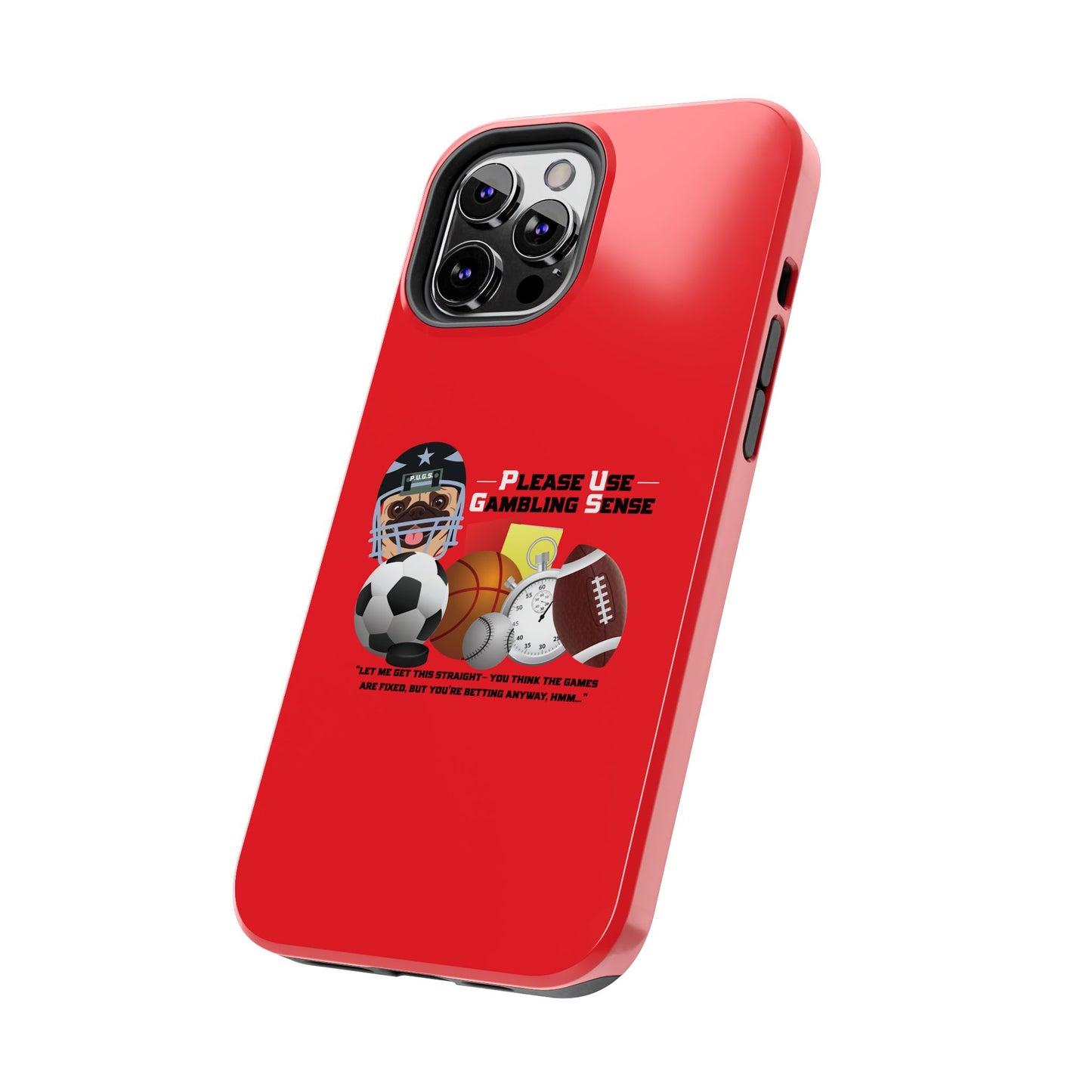 Sports Betting “Games Are Fixed” Helmet Tough Phone Cases