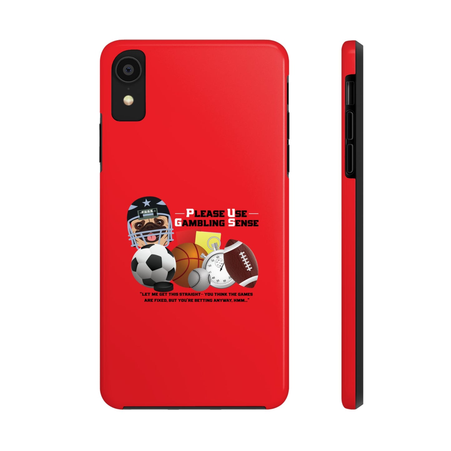 Sports Betting “Games Are Fixed” Helmet Tough Phone Cases