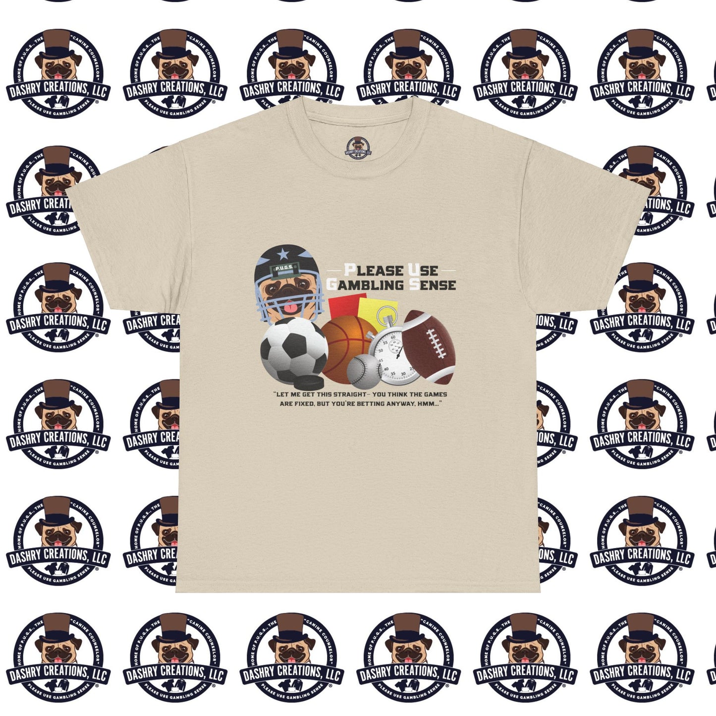Sports Betting “Games Are Fixed” Helmet Unisex Heavy Cotton Tee