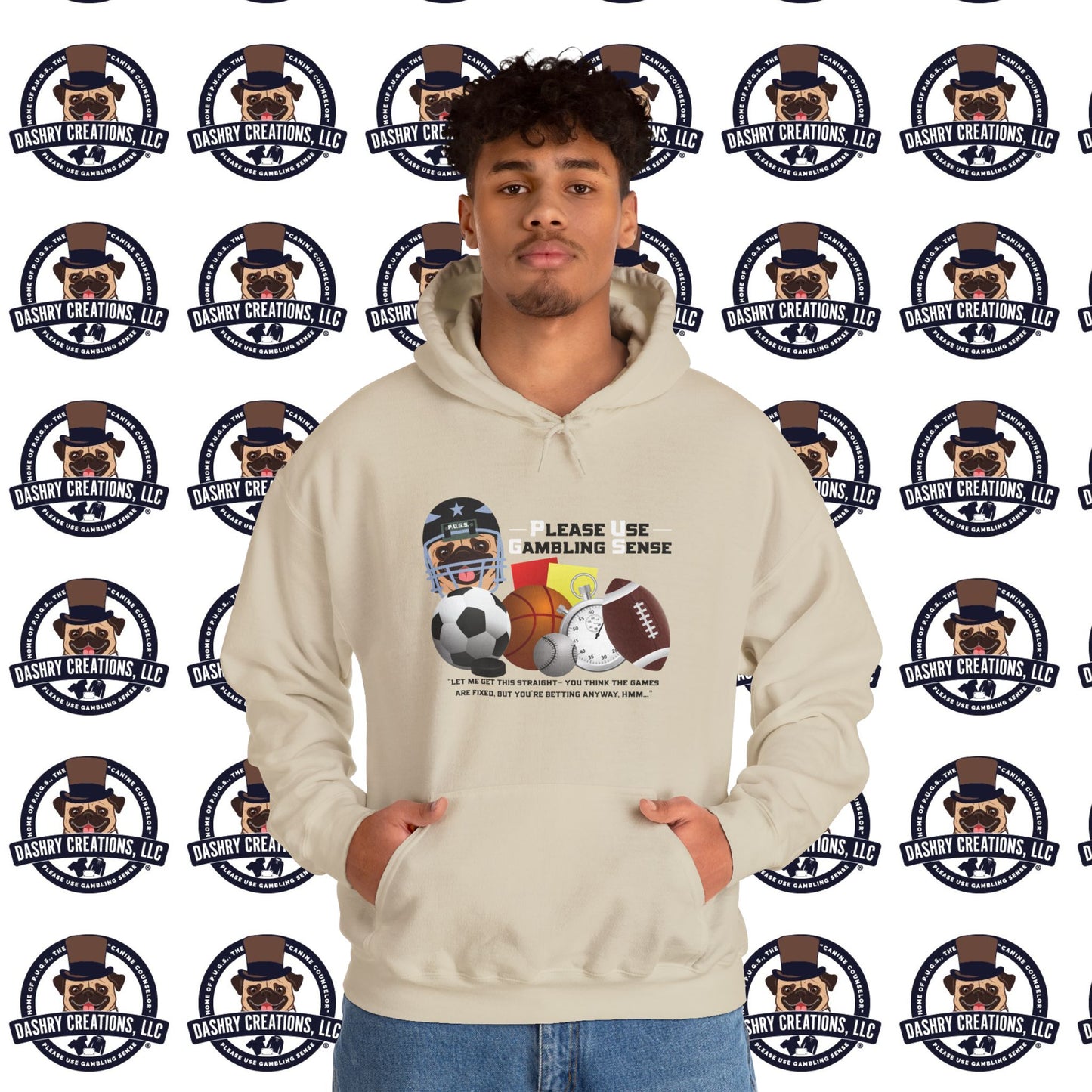 Sports Betting “Games Are Fixed” Helmet Unisex Heavy Blend™ Hooded Sweatshirt