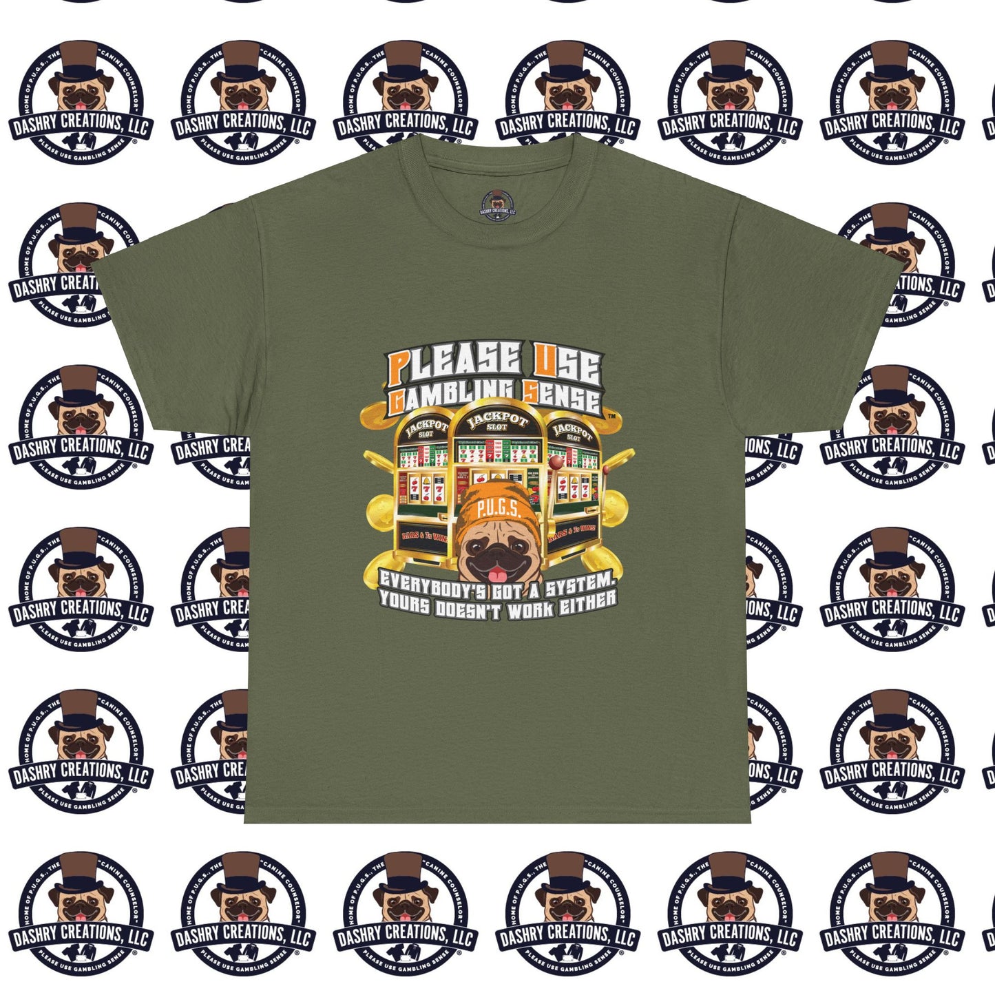 Slots “Everybody’s Got A System” Orange Wool Cap Unisex Heavy Cotton Tee