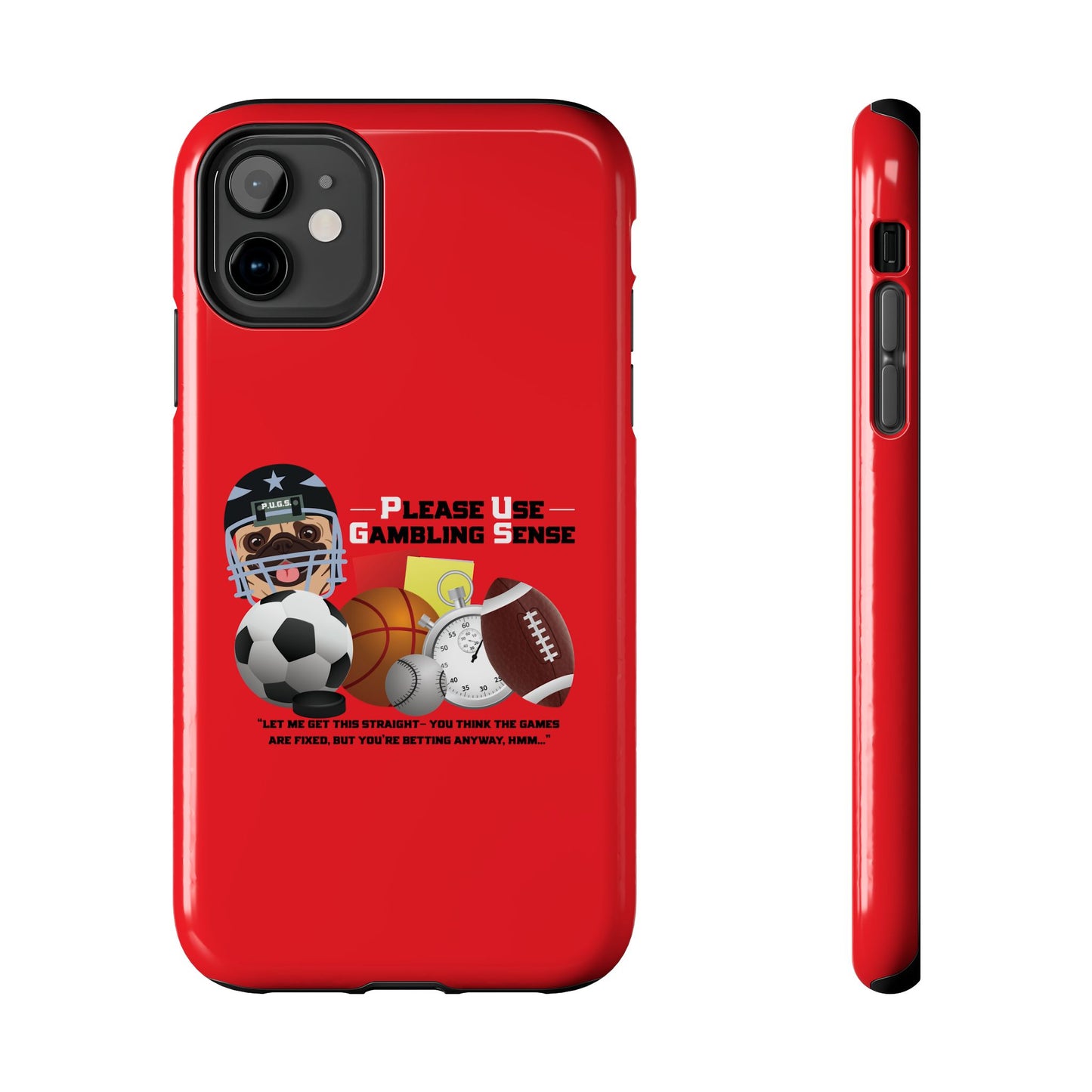 Sports Betting “Games Are Fixed” Helmet Tough Phone Cases