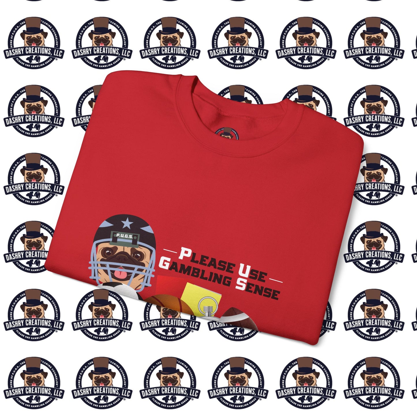 Sports Betting “Games Are Fixed” Helmet Unisex Heavy Blend™ Crewneck Sweatshirt
