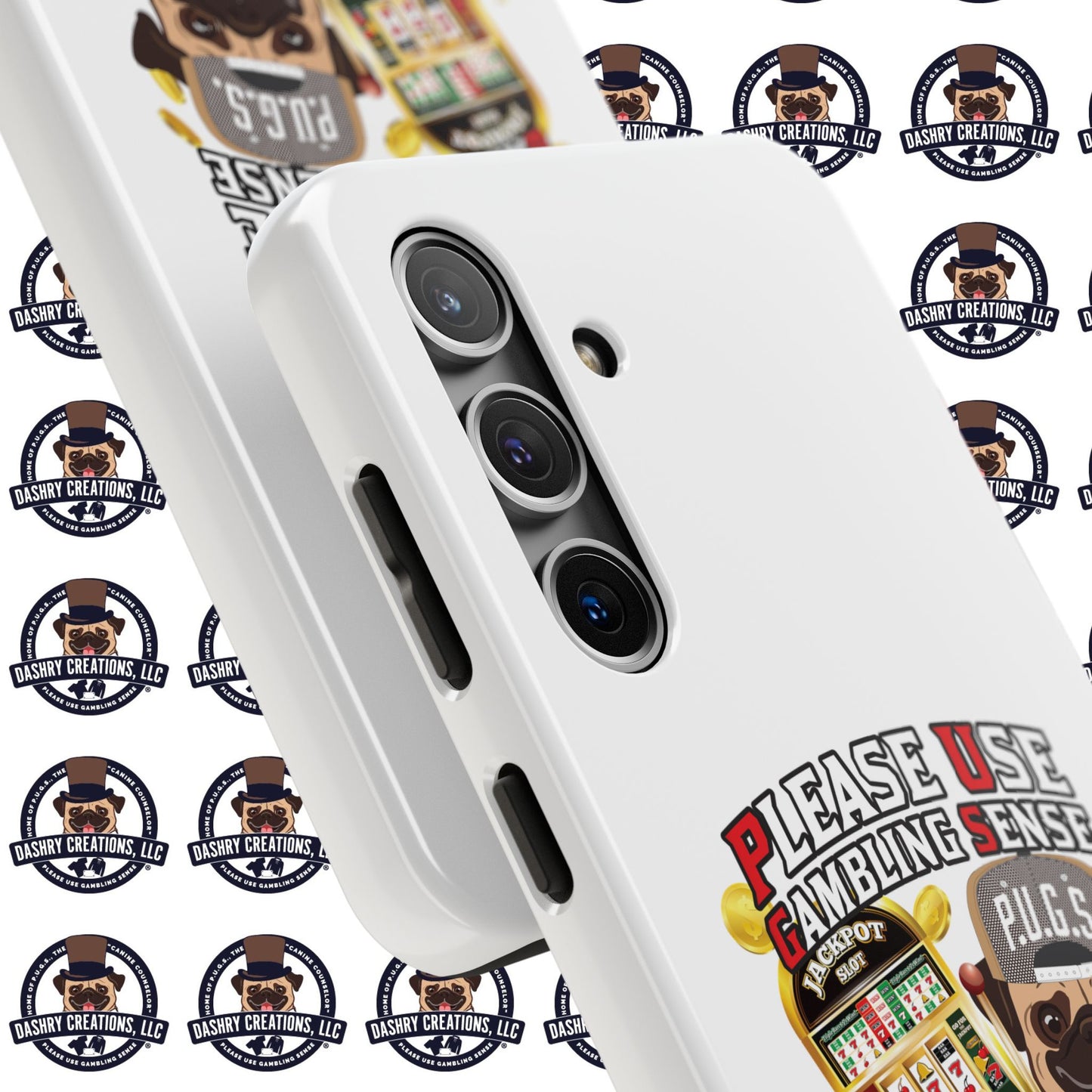 Slots “Everybody’s Got A System” Tan & White Backwards Baseball Cap Tough Phone Cases