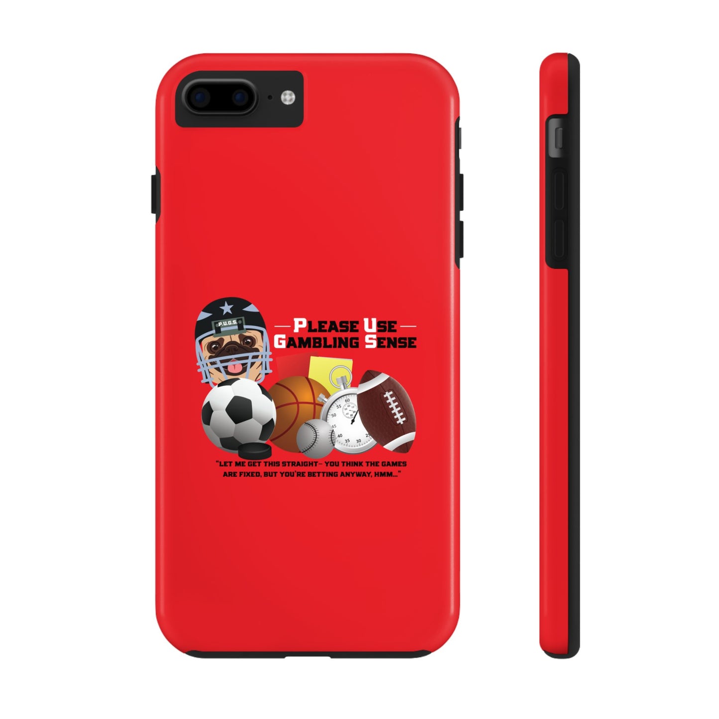 Sports Betting “Games Are Fixed” Helmet Tough Phone Cases