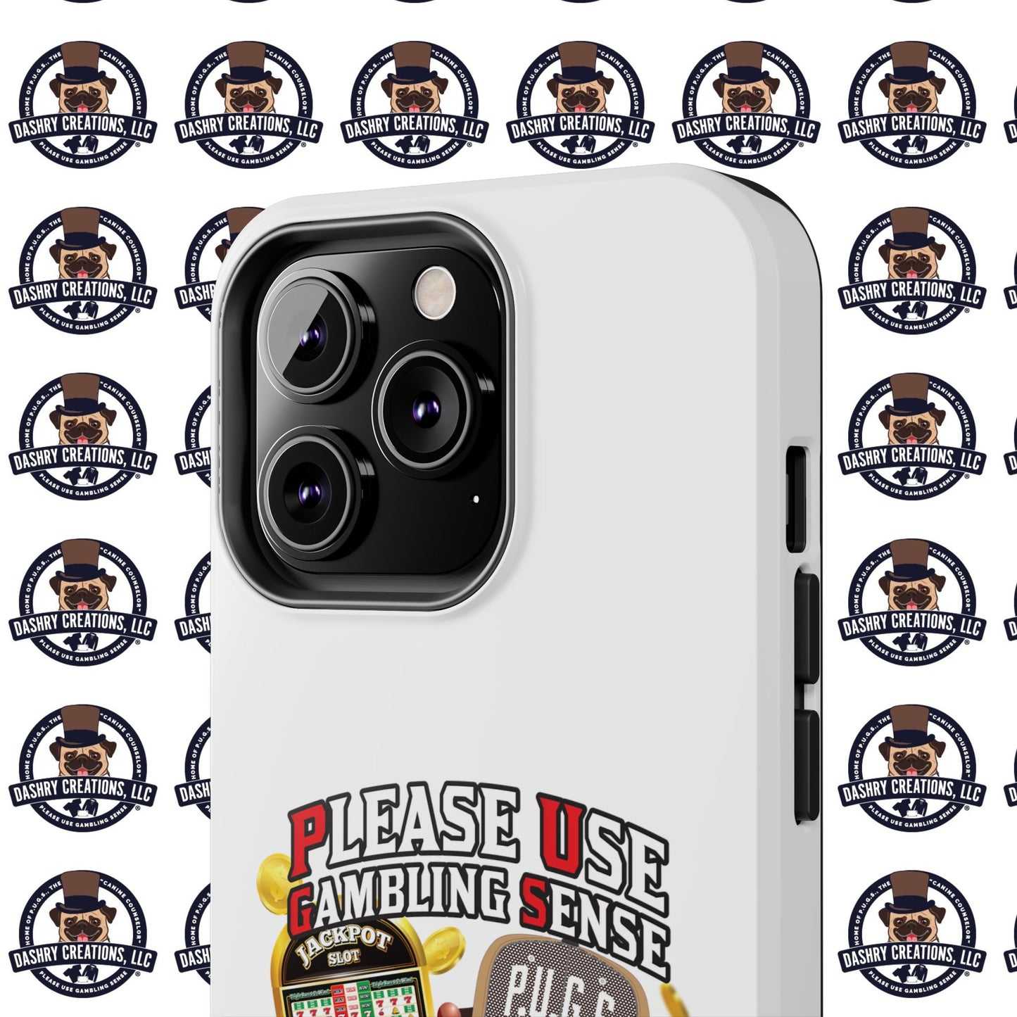 Slots “Everybody’s Got A System” Tan & White Backwards Baseball Cap Tough Phone Cases