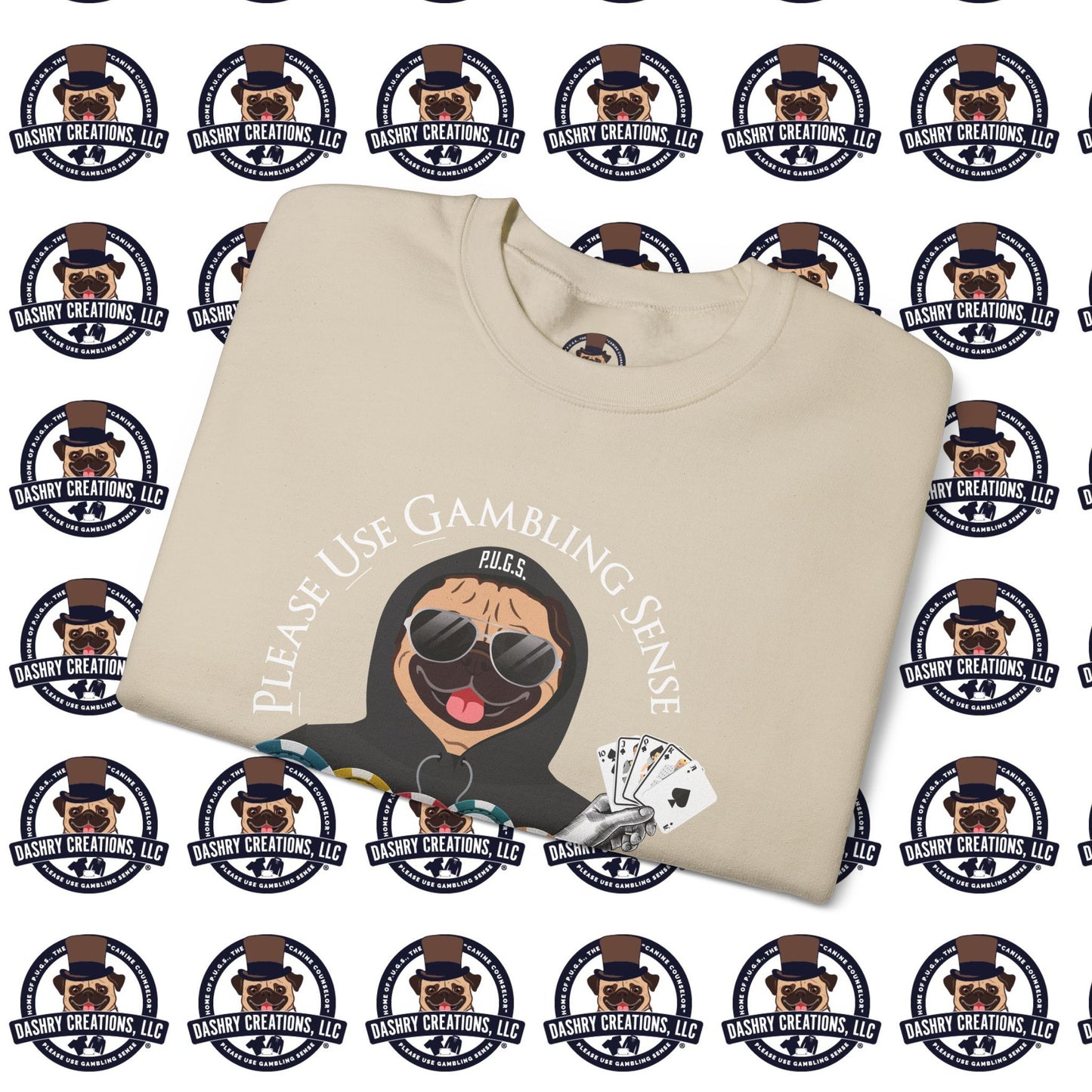 Poker “Win Early Leave” Early Black Hoodie Unisex Heavy Blend™ Crewneck Sweatshirt