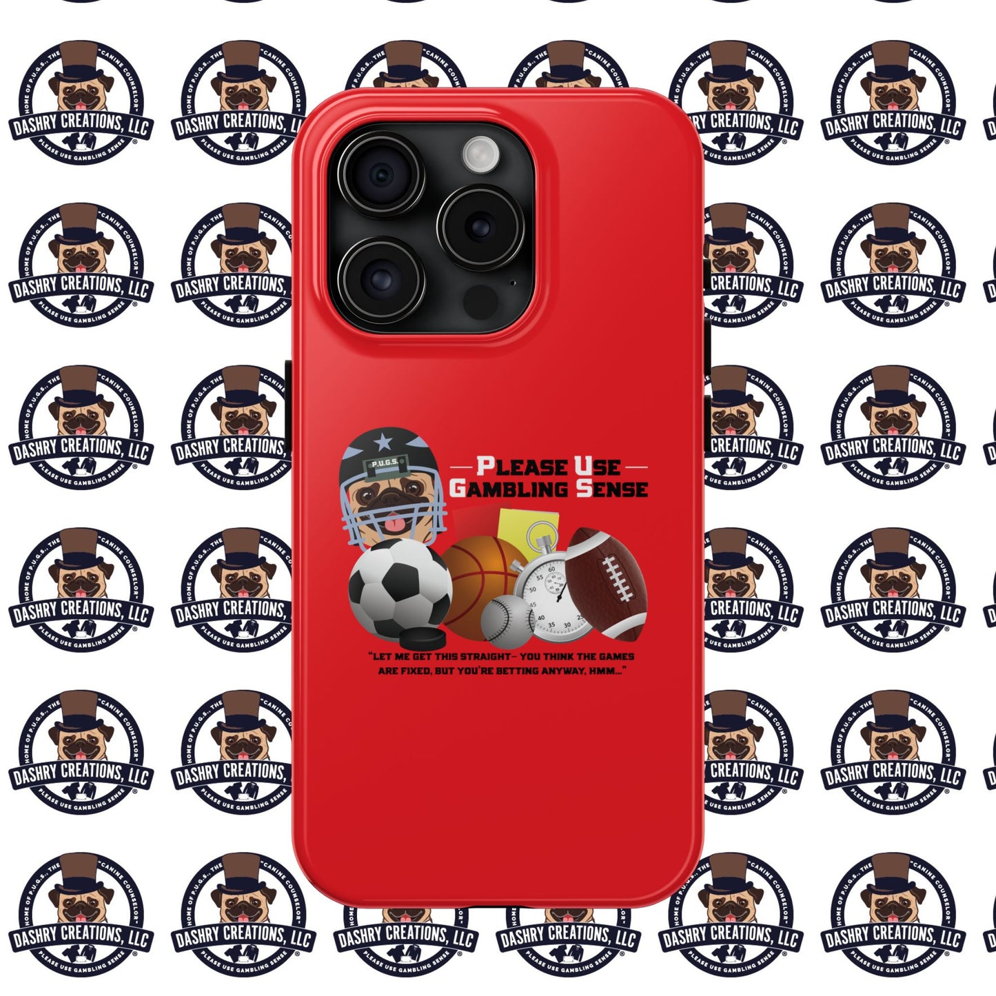Sports Betting “Games Are Fixed” Helmet Tough Phone Cases