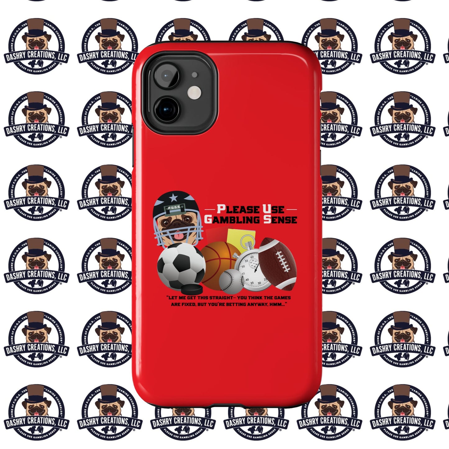 Sports Betting “Games Are Fixed” Helmet Tough Phone Cases