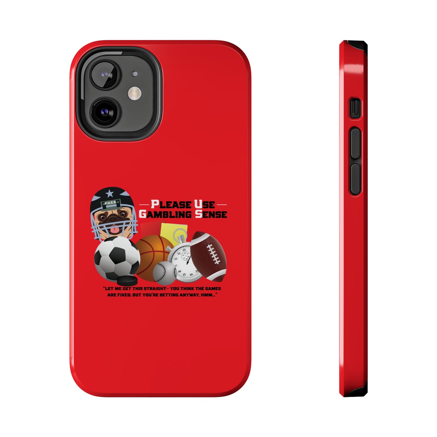 Sports Betting “Games Are Fixed” Helmet Tough Phone Cases