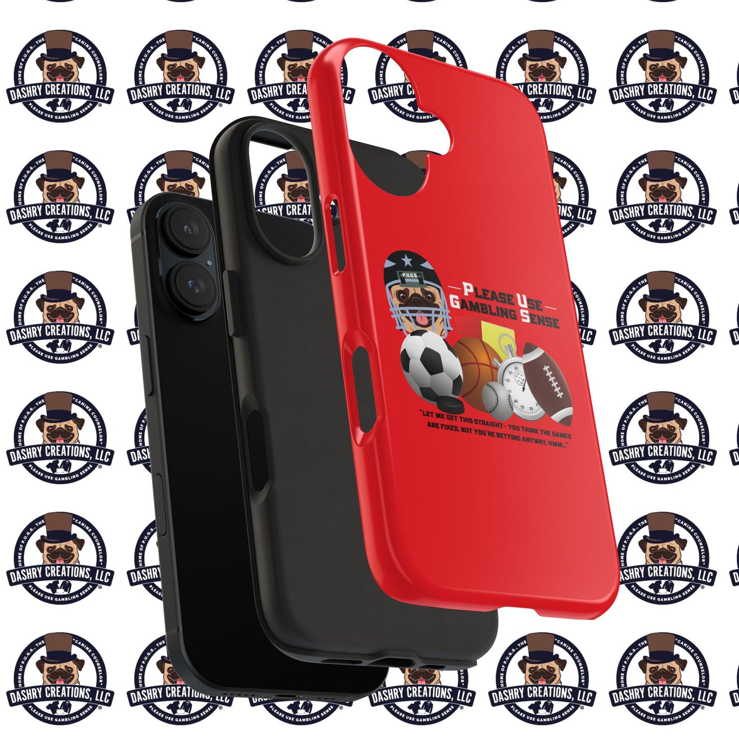 Sports Betting “Games Are Fixed” Helmet Tough Phone Cases