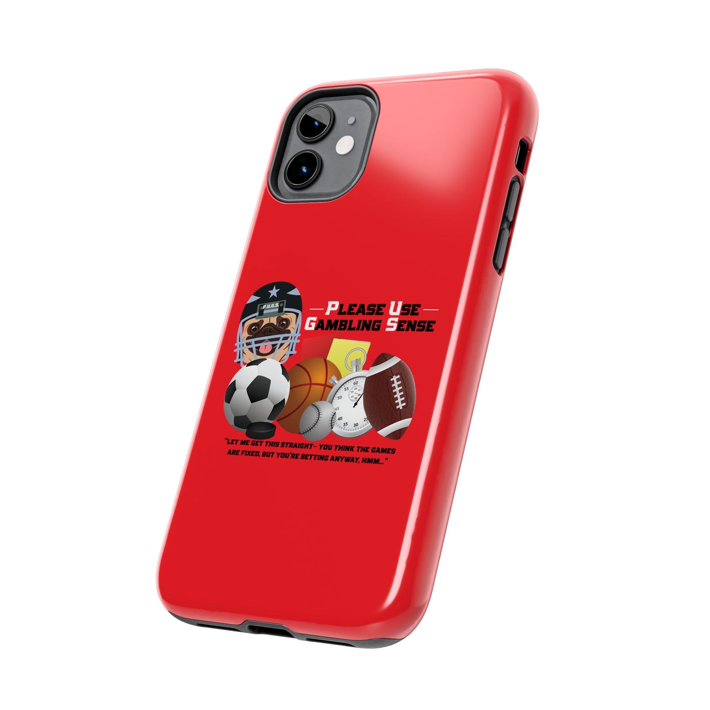 Sports Betting “Games Are Fixed” Helmet Tough Phone Cases