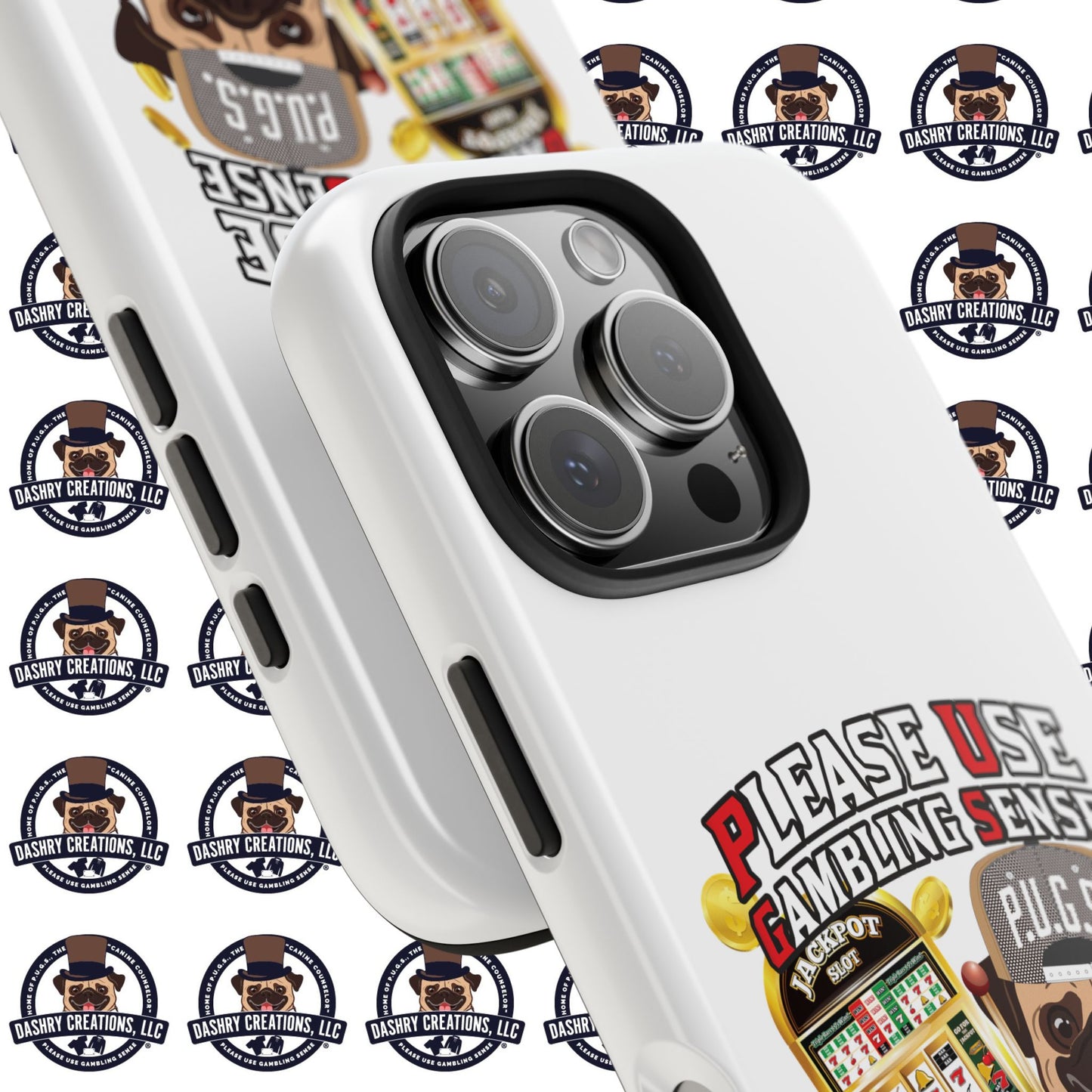 Slots “Everybody’s Got A System” Tan & White Backwards Baseball Cap Tough Phone Cases