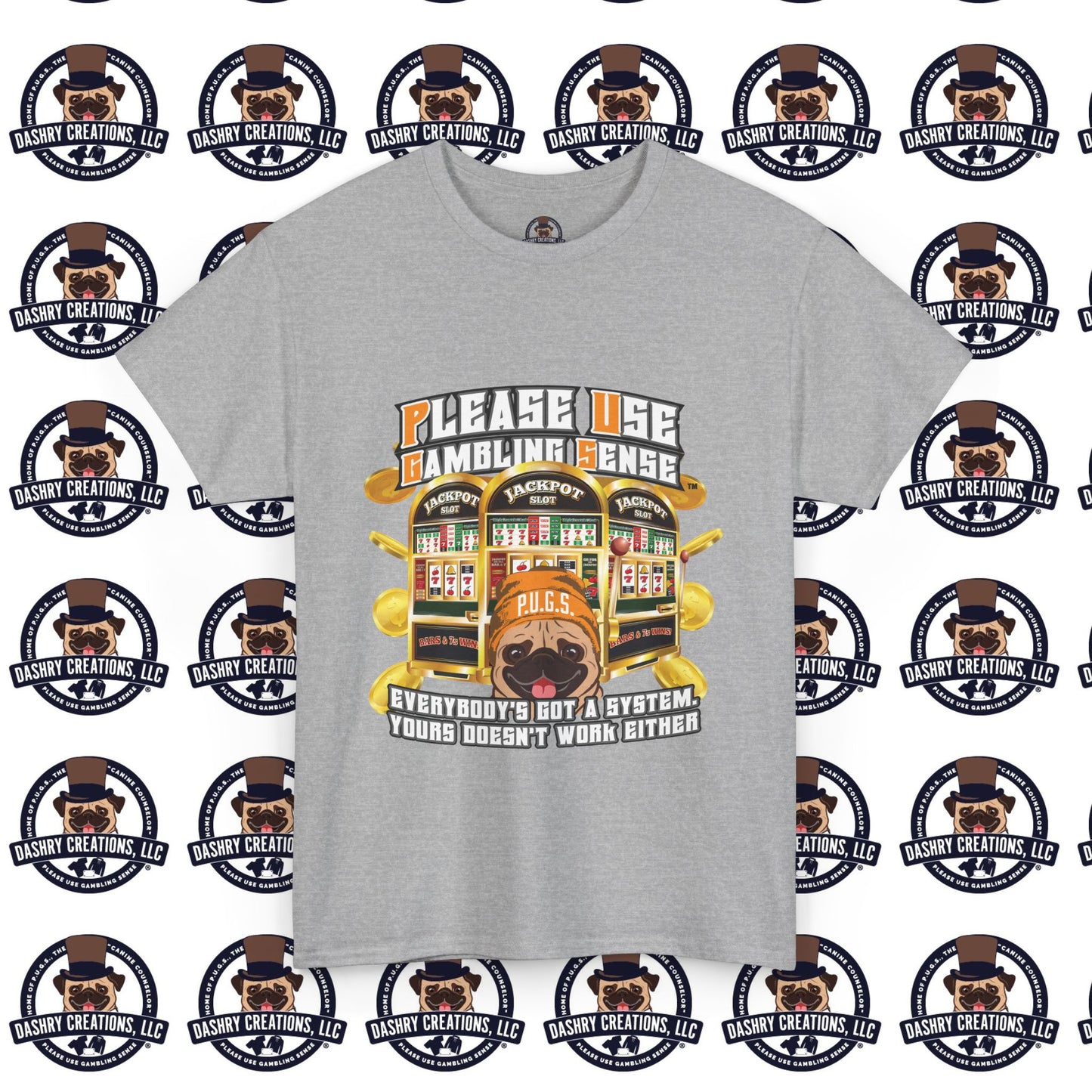 Slots “Everybody’s Got A System” Orange Wool Cap Unisex Heavy Cotton Tee