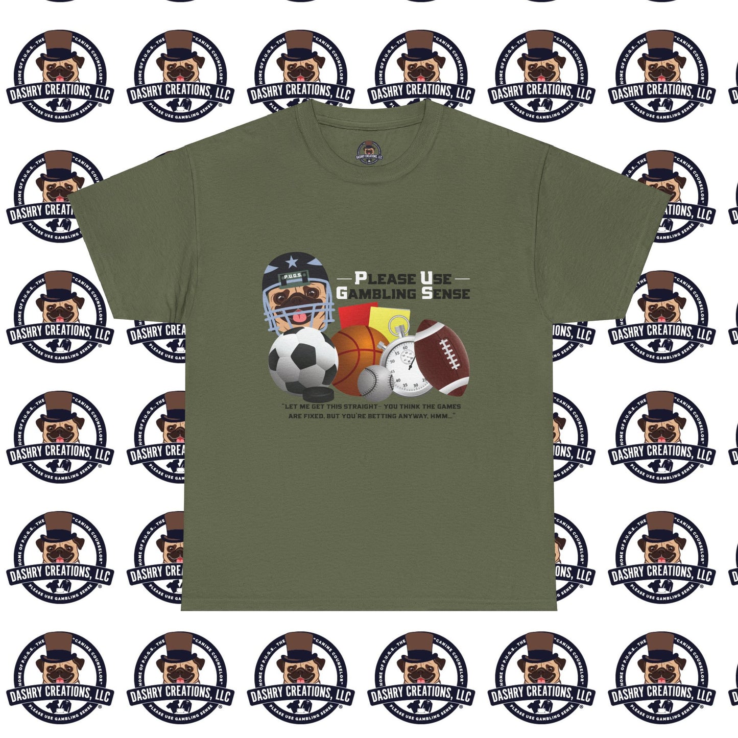Sports Betting “Games Are Fixed” Helmet Unisex Heavy Cotton Tee